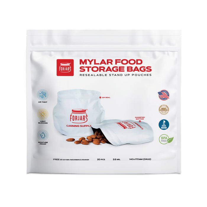 Forjars® 20 count 24oz Mylar Bags