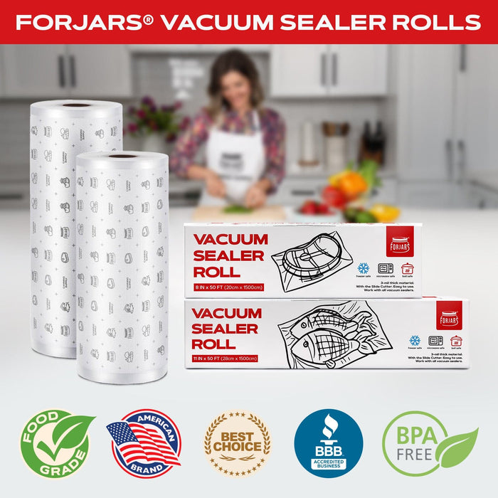 Forjars®  Vacuum Sealer Roll (8-inch)
