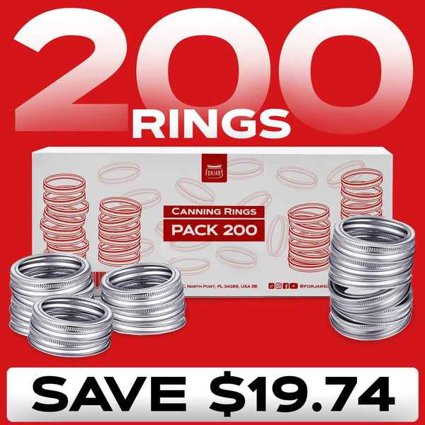 Forjars - 200 Rings (100 Regular + 100 Wide)