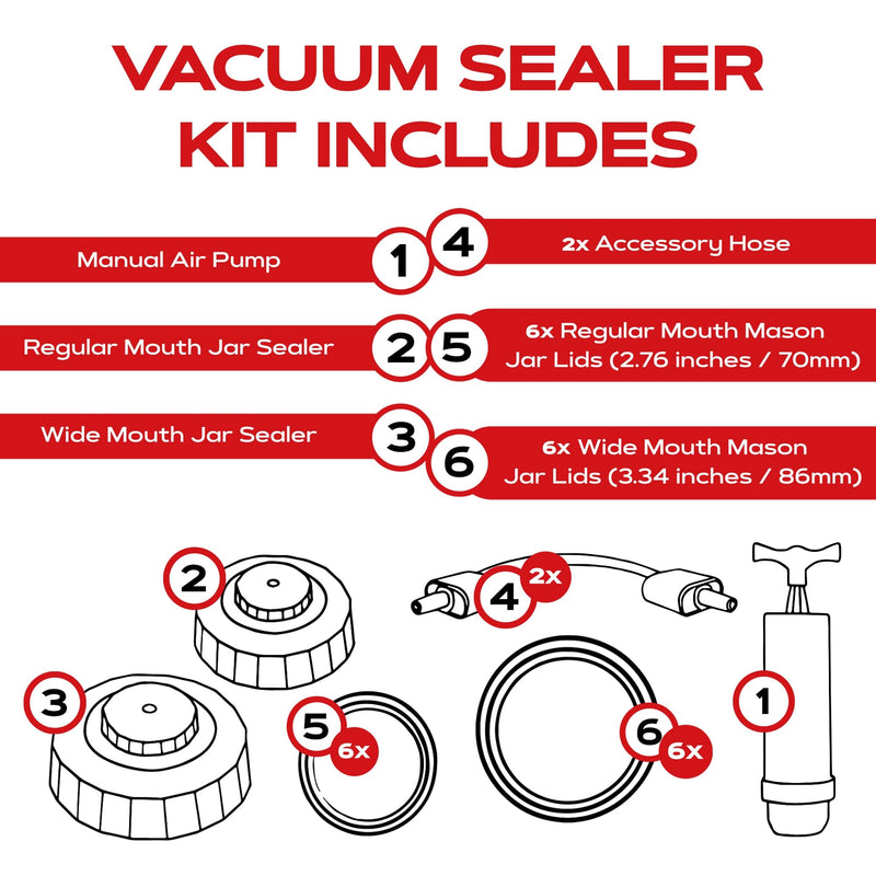 ForJars Vacuum Sealer Kit